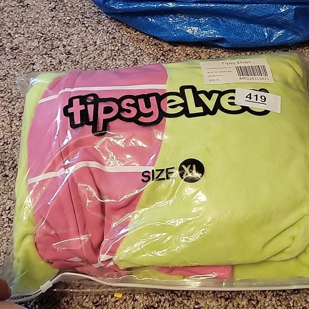 Tipsy Elves‎ NWT Adult Triceratops Dinosaur Halloween Costume Size XL - Picture 4 of 4